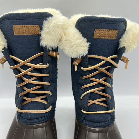 Sperry SP Fashion Saltwater Youth Girls Duck Boots w Quilted Top Size 3 USA - Picture 7 of 12